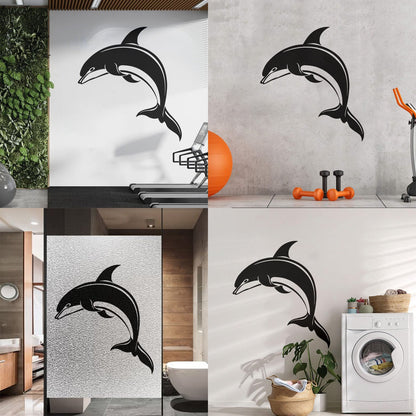 Dolphin Kind Sea Animal Aquarium Lettering Stickers Do Not Damage The Wall Surface