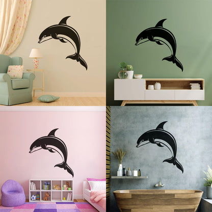 Dolphin Kind Sea Animal Aquarium Lettering Stickers Do Not Damage The Wall Surface