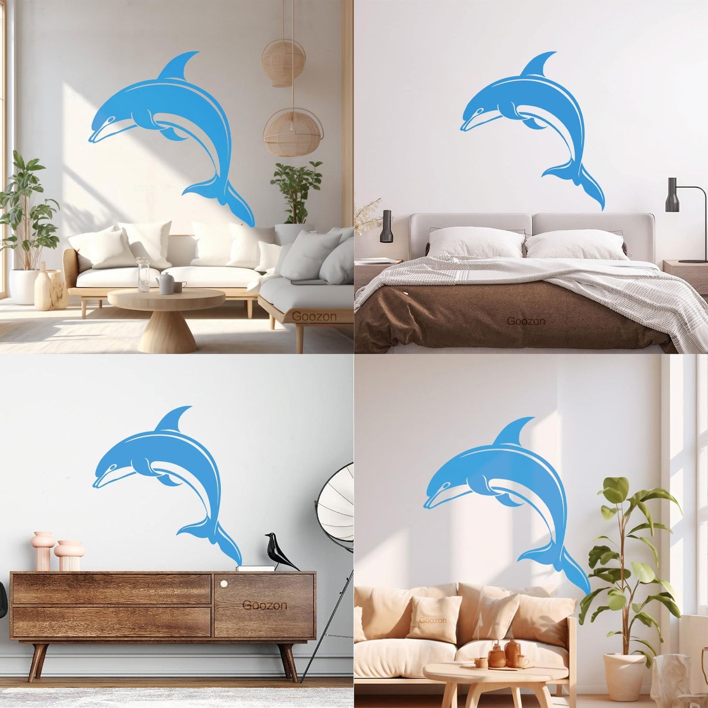 Dolphin Kind Sea Animal Aquarium Lettering Stickers Do Not Damage The Wall Surface