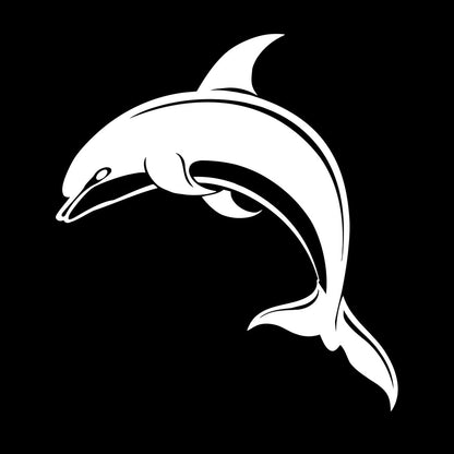 Dolphin Kind Sea Animal Aquarium Lettering Stickers Do Not Damage The Wall Surface