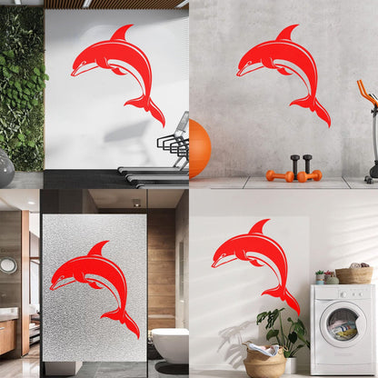 Dolphin Kind Sea Animal Aquarium Lettering Stickers Do Not Damage The Wall Surface