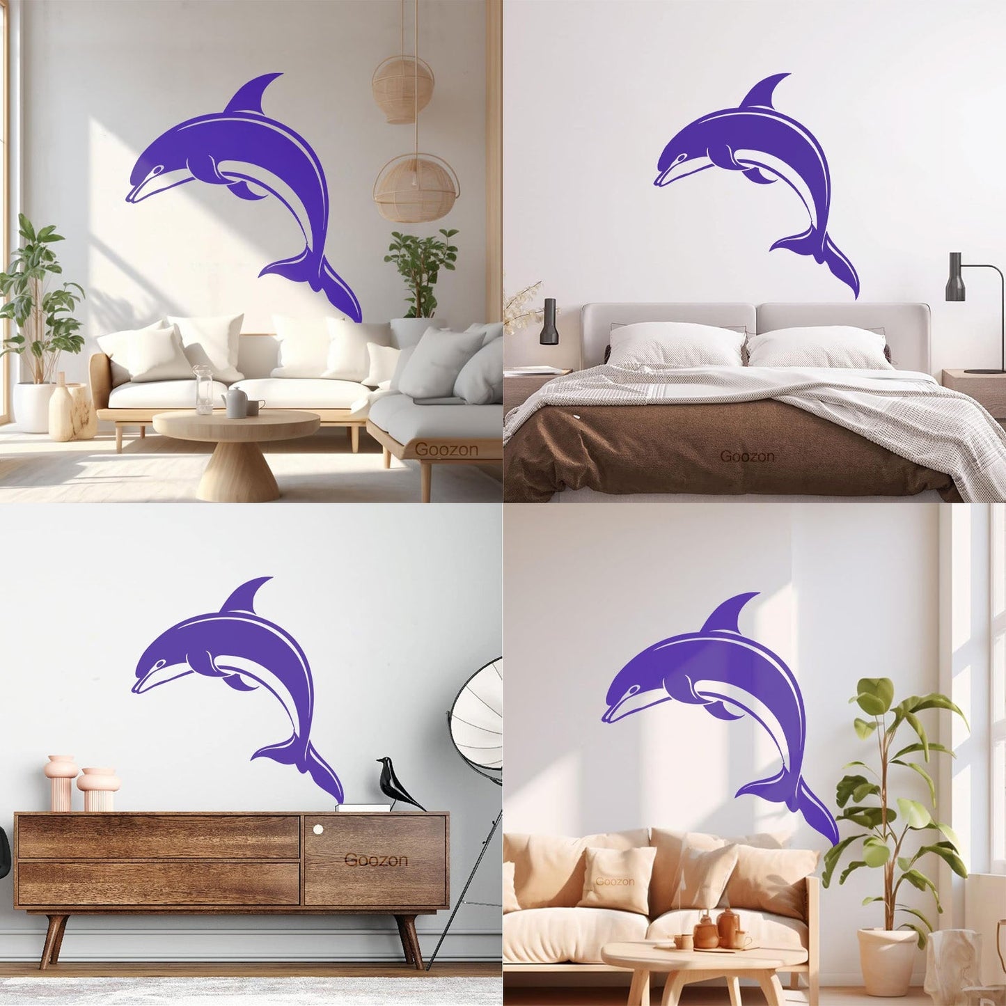 Dolphin Kind Sea Animal Aquarium Lettering Stickers Do Not Damage The Wall Surface