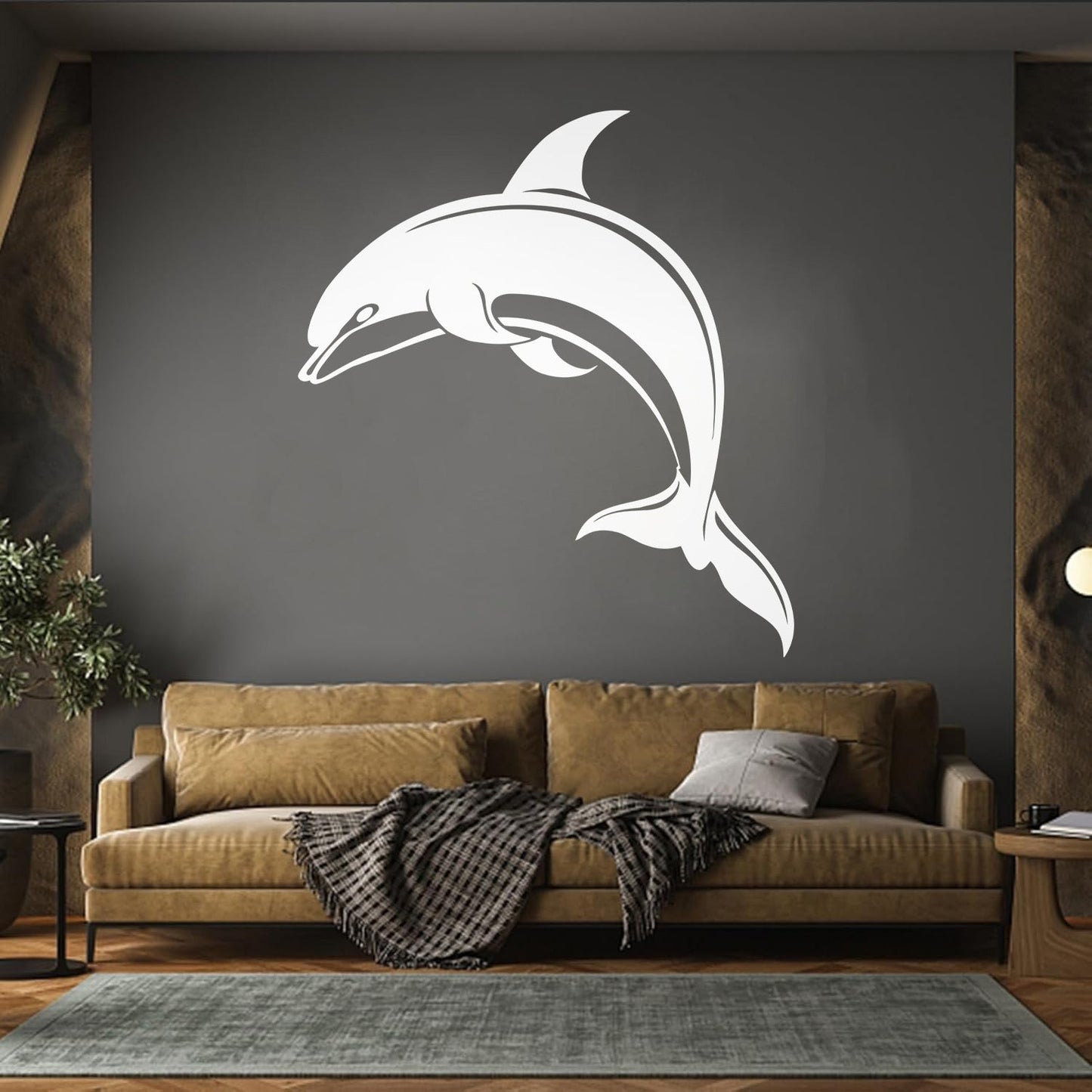 Dolphin Kind Sea Animal Aquarium Lettering Stickers Do Not Damage The Wall Surface