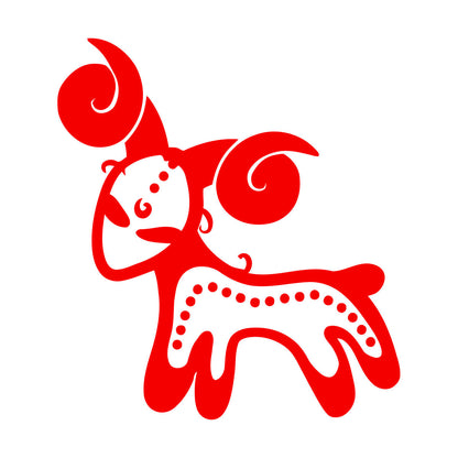 Wall Decals Vintage Animals And Symbol Zodiac Aries Easy Installation