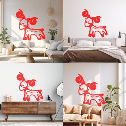 Wall Decals Vintage Animals And Symbol Zodiac Aries Easy Installation