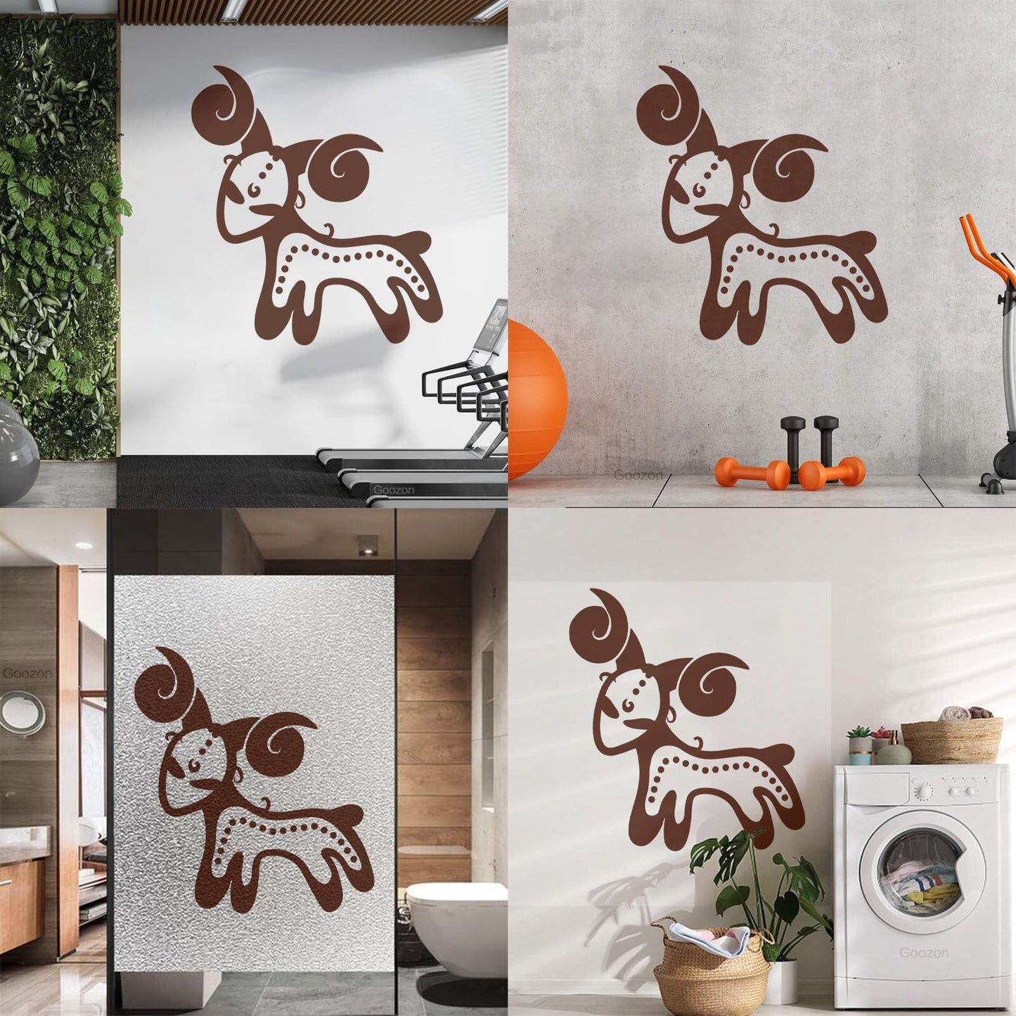 Wall Decals Vintage Animals And Symbol Zodiac Aries Easy Installation