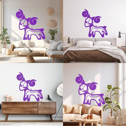 Wall Decals Vintage Animals And Symbol Zodiac Aries Easy Installation