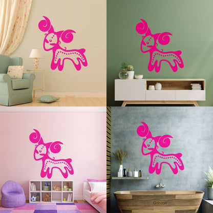 Wall Decals Vintage Animals And Symbol Zodiac Aries Easy Installation