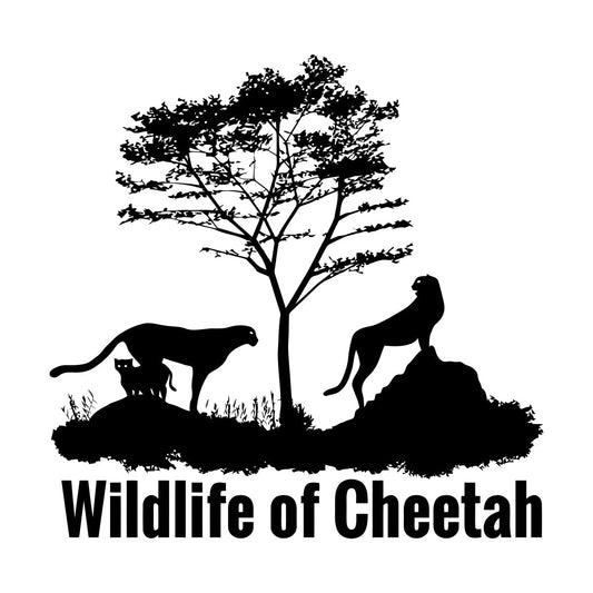 Mural And Wall Vinyl Decal Wildlife Cheetah Animal Africa Children'S N Waterproof