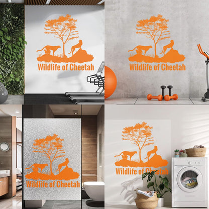 Mural And Wall Vinyl Decal Wildlife Cheetah Animal Africa Children'S N Waterproof