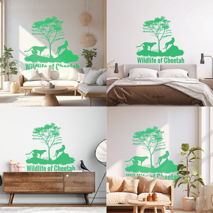 Mural And Wall Vinyl Decal Wildlife Cheetah Animal Africa Children'S N Waterproof