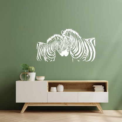 African Wild Animals Zebra Home Wall Stickers Paster Paper It Won'T Fall Off