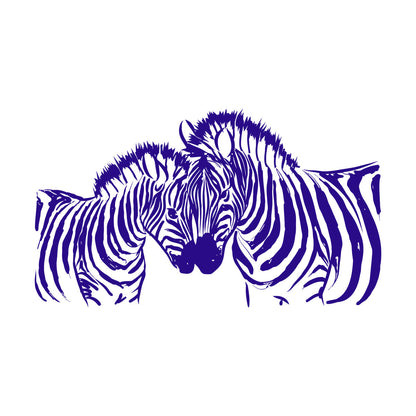 African Wild Animals Zebra Home Wall Stickers Paster Paper It Won'T Fall Off