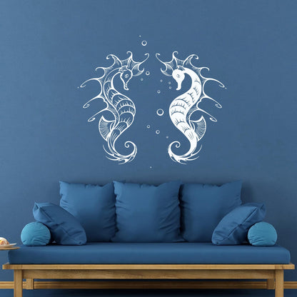 Wall Vinyl Sticker Decor Amazing Sea Ocean Animals Seahorses Personalized Customization