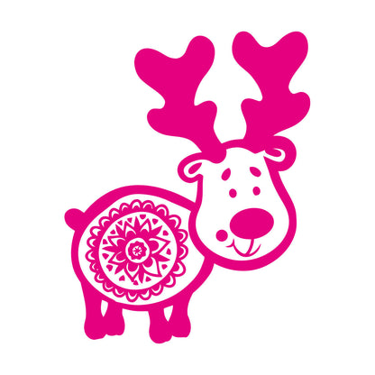 Wall Stickers Animals Symbol Funny Deer With Horns Art Decoration