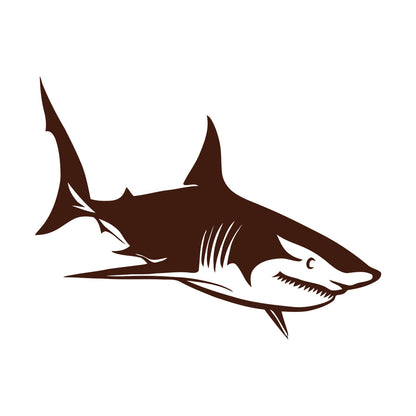 Fine Carving Decals Dangerous Sea Animal Shark Wall Beautification