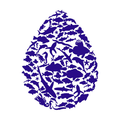 Vinyl Art Sticker Drop Sea Animals Fishing Car Body Decoration