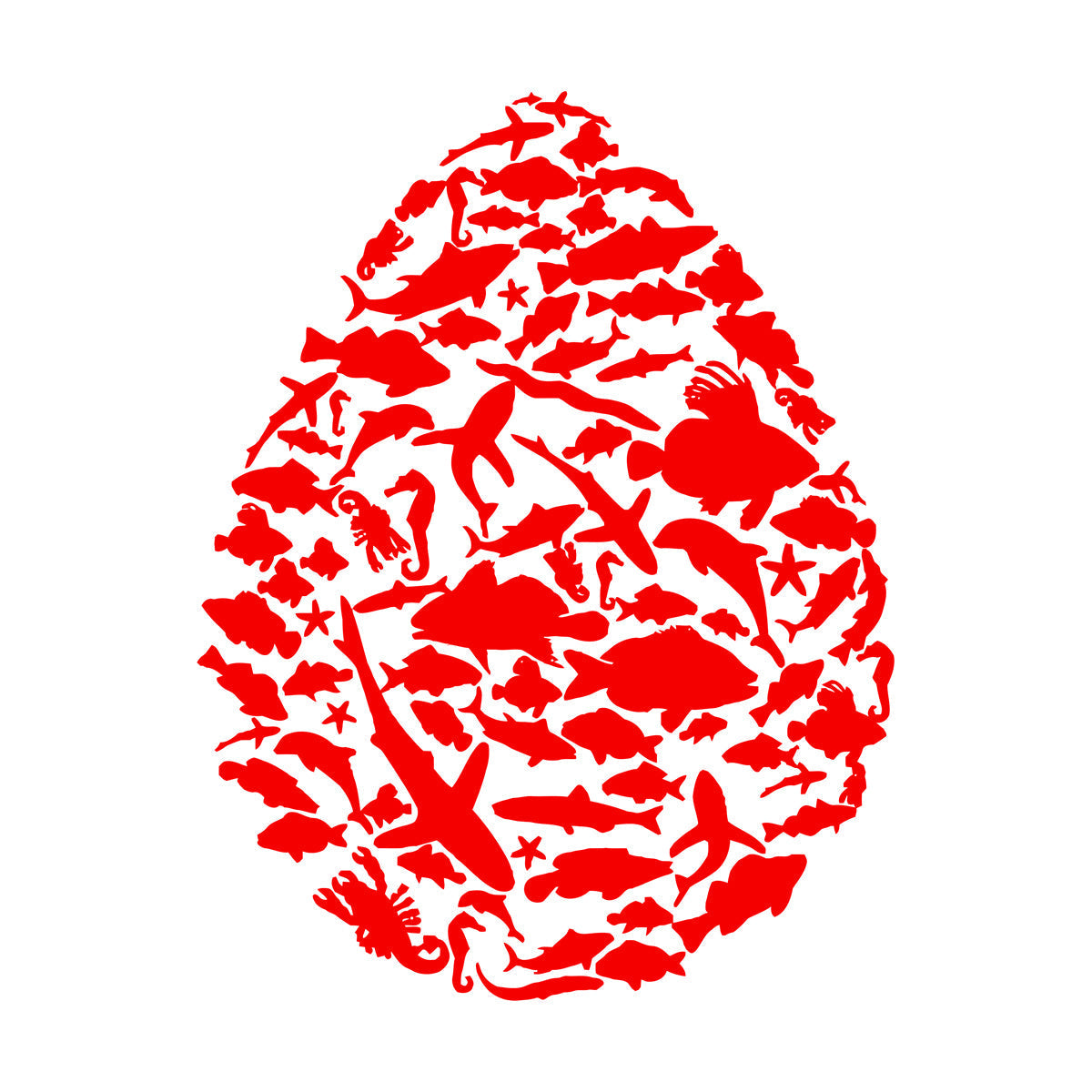 Vinyl Art Sticker Drop Sea Animals Fishing Car Body Decoration