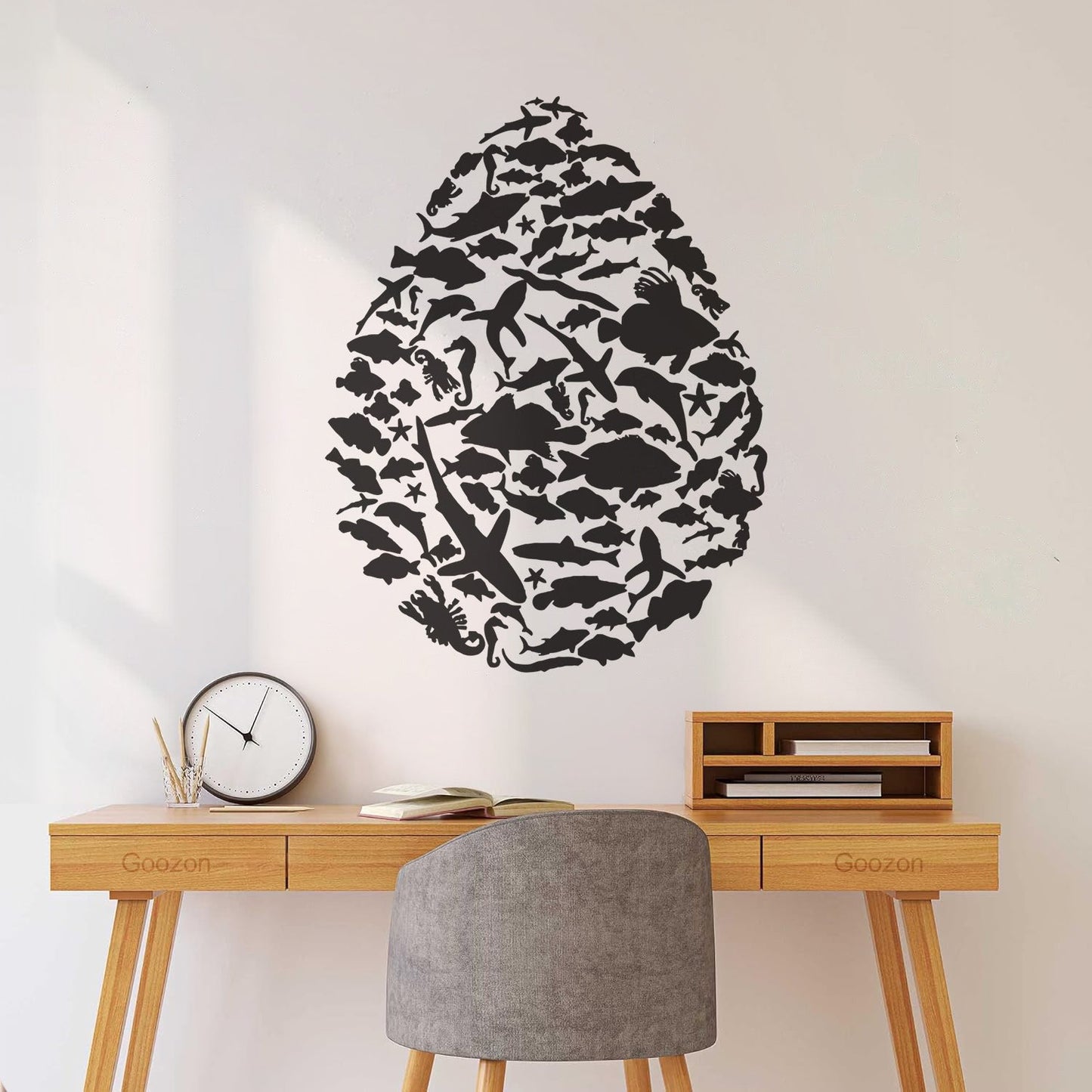 Vinyl Art Sticker Drop Sea Animals Fishing Car Body Decoration