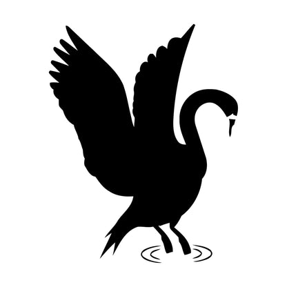 Lettering Stickers Majestic Swan Living Animal Bird Tattoo Culture
