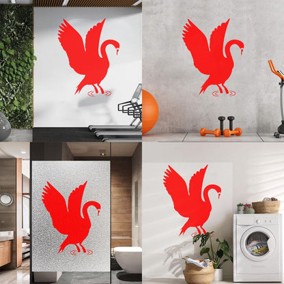 Lettering Stickers Majestic Swan Living Animal Bird Tattoo Culture