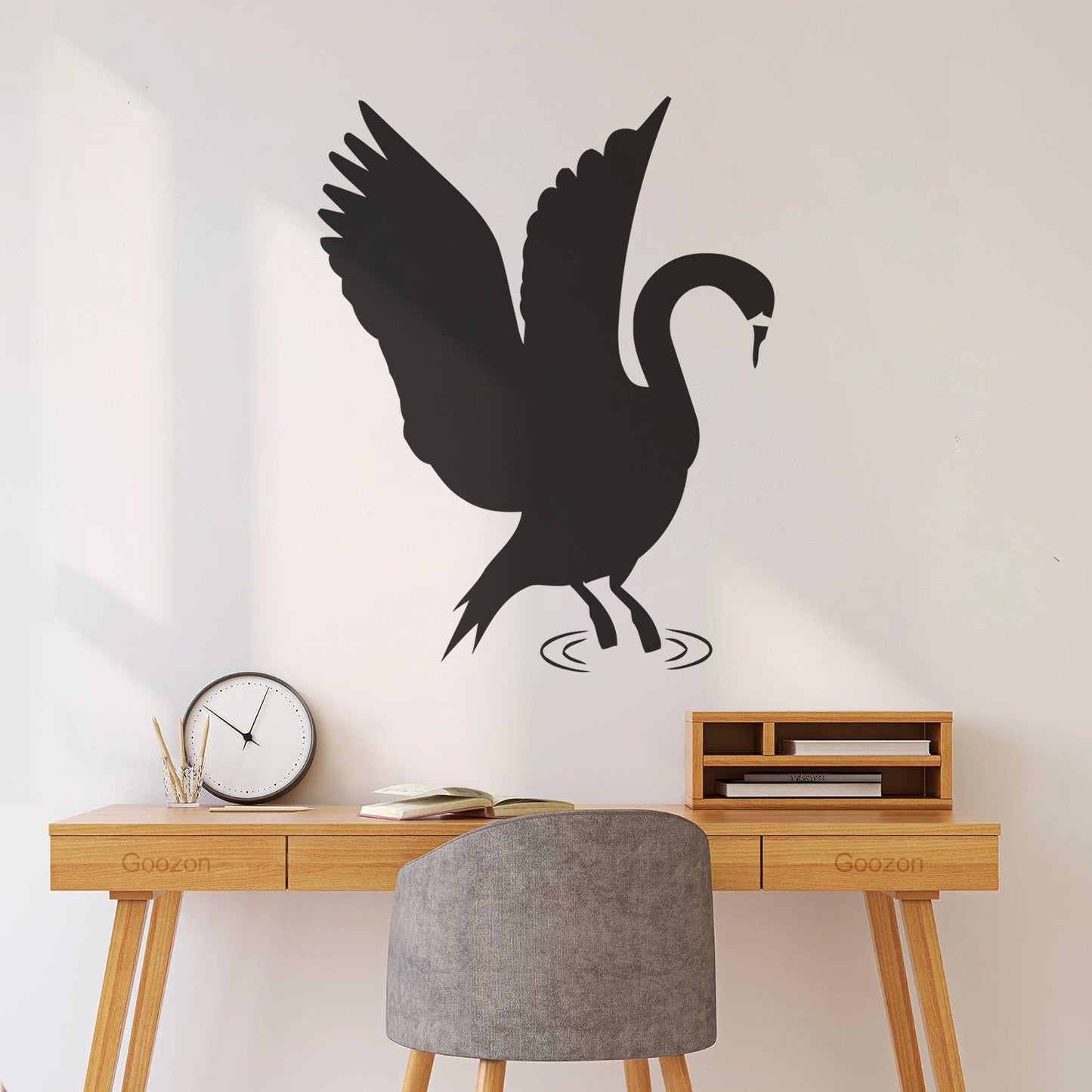 Lettering Stickers Majestic Swan Living Animal Bird Tattoo Culture