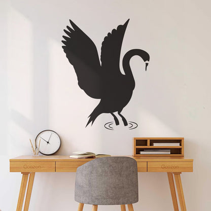 Lettering Stickers Majestic Swan Living Animal Bird Tattoo Culture