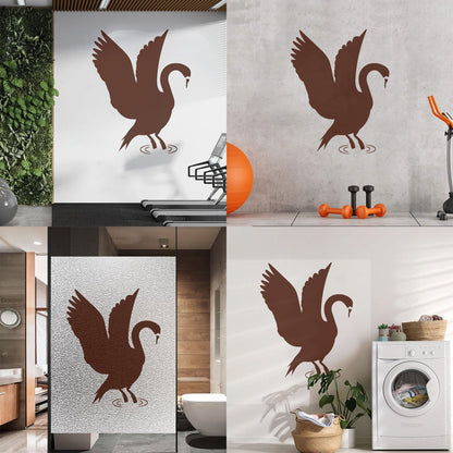 Lettering Stickers Majestic Swan Living Animal Bird Tattoo Culture