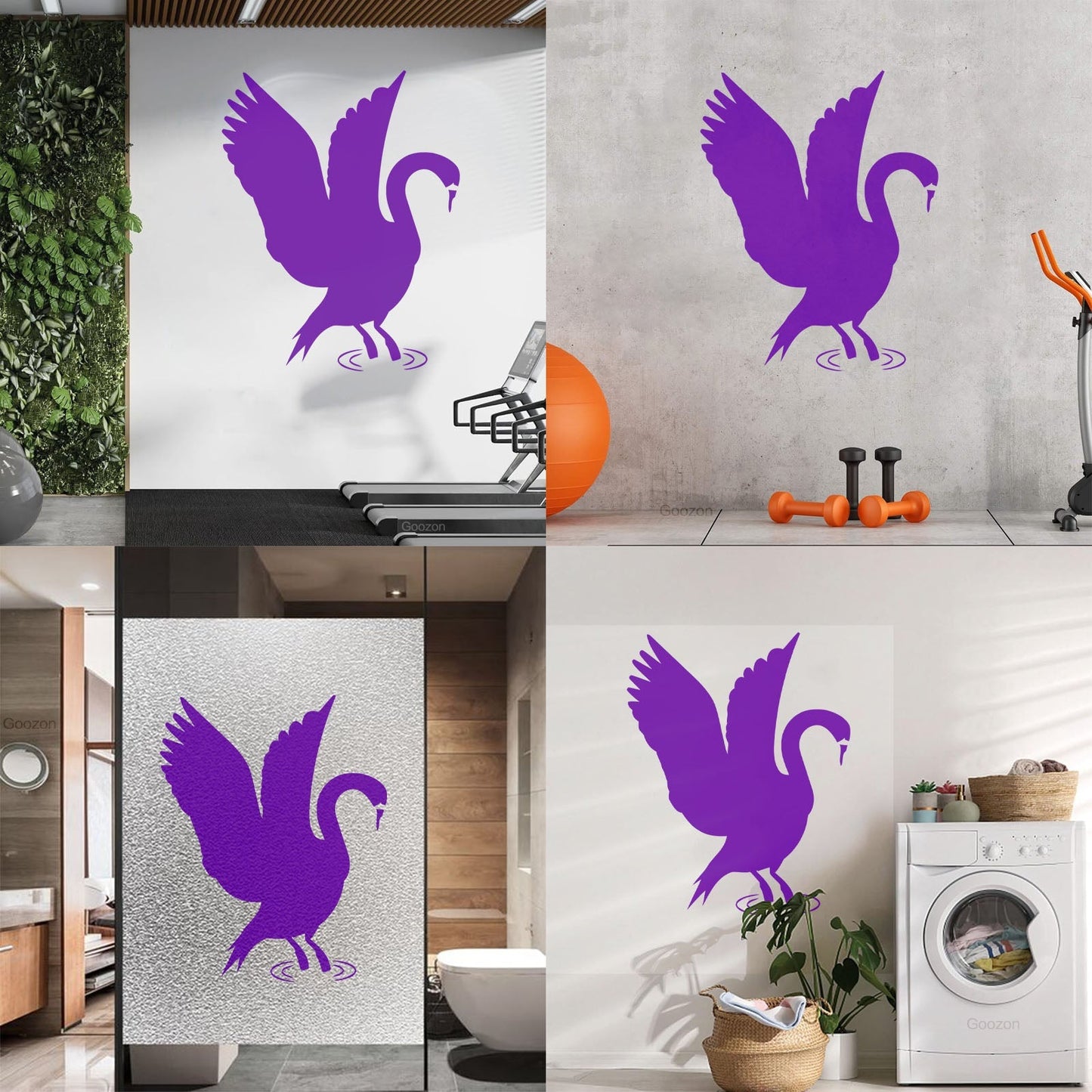 Lettering Stickers Majestic Swan Living Animal Bird Tattoo Culture