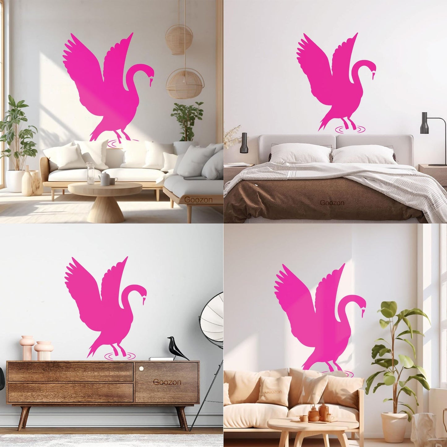 Lettering Stickers Majestic Swan Living Animal Bird Tattoo Culture