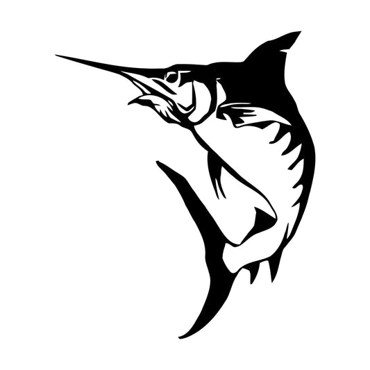 Mural And Wall Vinyl Decal Marlin Fish Fishing Hobby Marine Animal Easy Installation