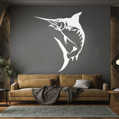 Mural And Wall Vinyl Decal Marlin Fish Fishing Hobby Marine Animal Easy Installation