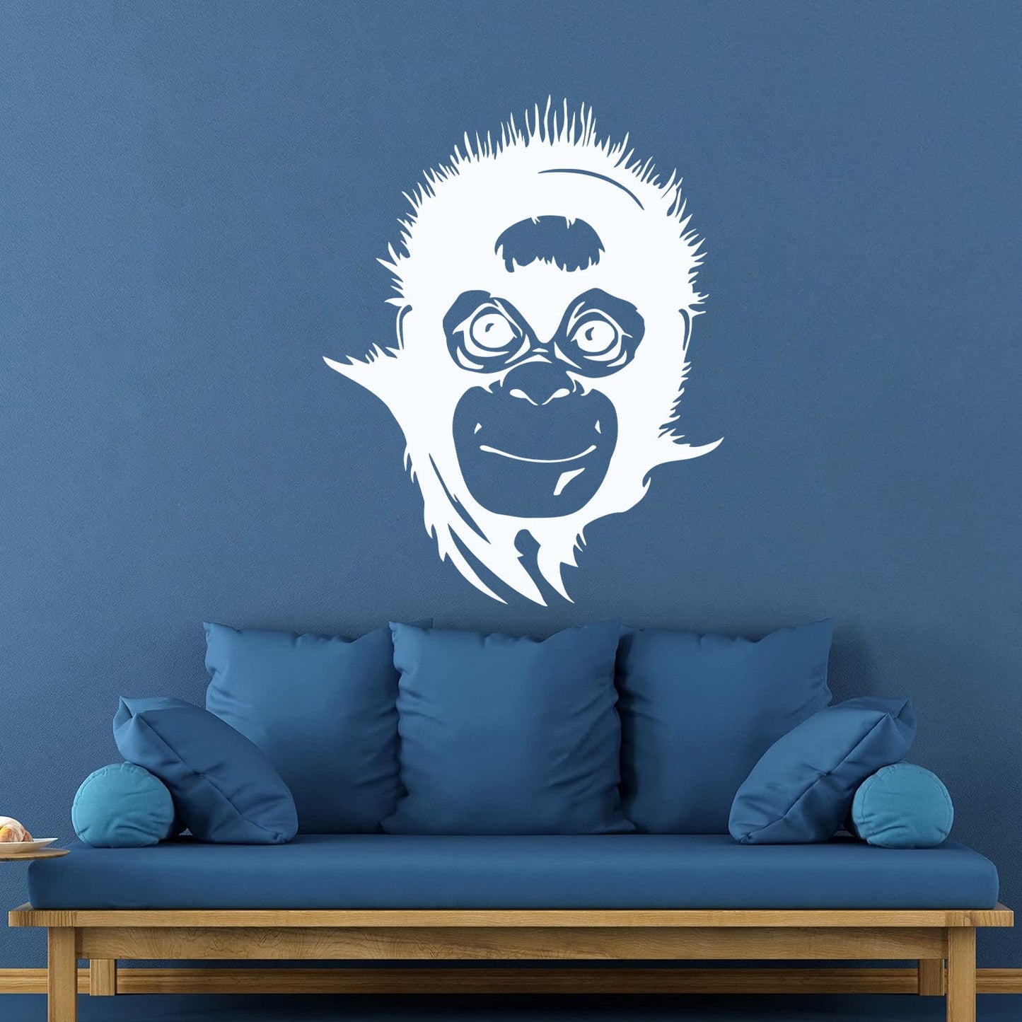 Fine Carving Stickers Monkey Nursery Animals Baby Waterproof