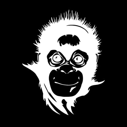 Fine Carving Stickers Monkey Nursery Animals Baby Waterproof