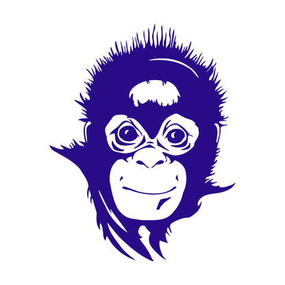 Fine Carving Stickers Monkey Nursery Animals Baby Waterproof