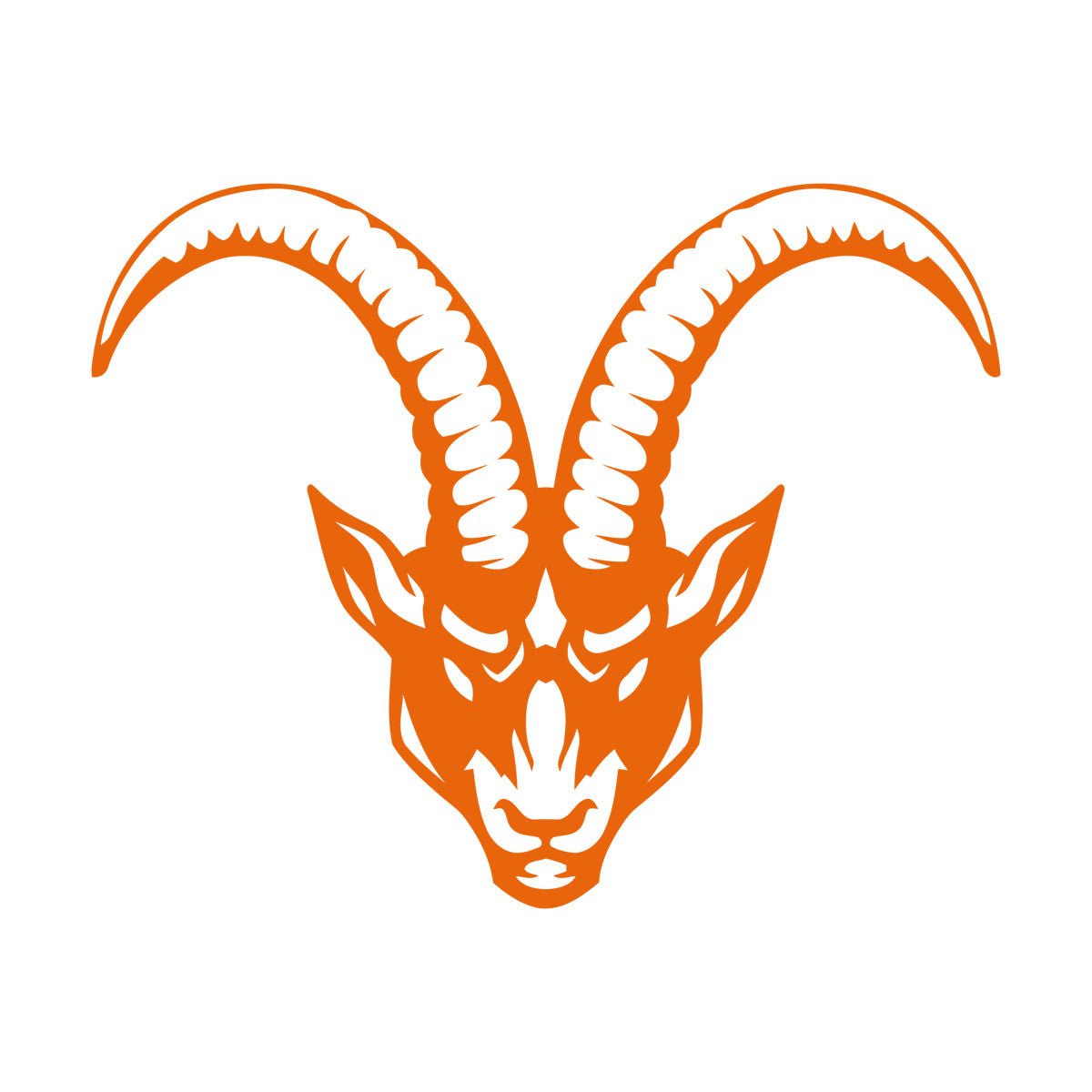 Wall Stickers Mountain Goat Animal Horns Head It Won'T Fall Off