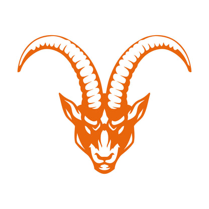 Wall Stickers Mountain Goat Animal Horns Head It Won'T Fall Off