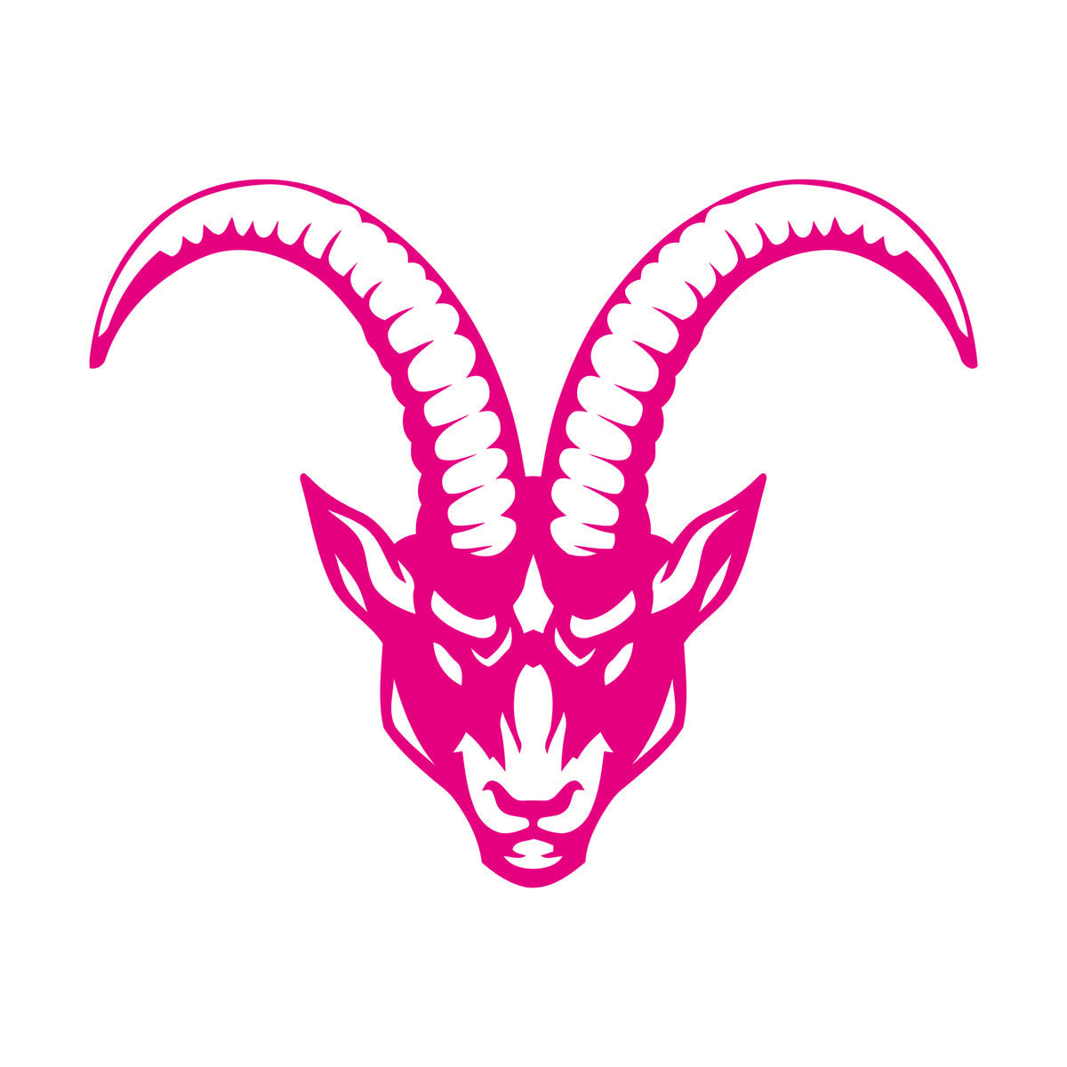 Wall Stickers Mountain Goat Animal Horns Head It Won'T Fall Off