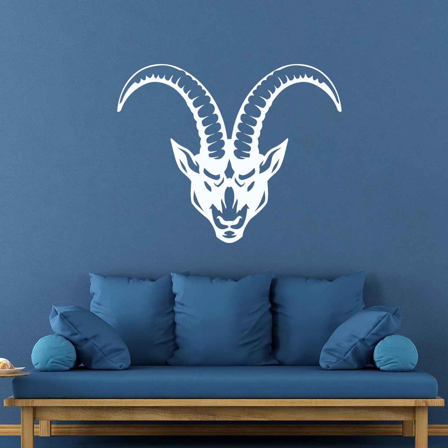 Wall Stickers Mountain Goat Animal Horns Head It Won'T Fall Off