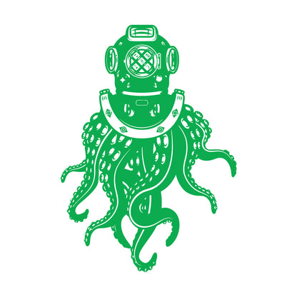 Fine Carving Decals Octopus Spacesuit Fun Sea Animal Marine Personalized Customization