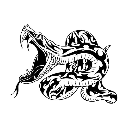 Wall Decals Paster Paper Snake Tribal Reptile Animal Venomous Glass Stickers