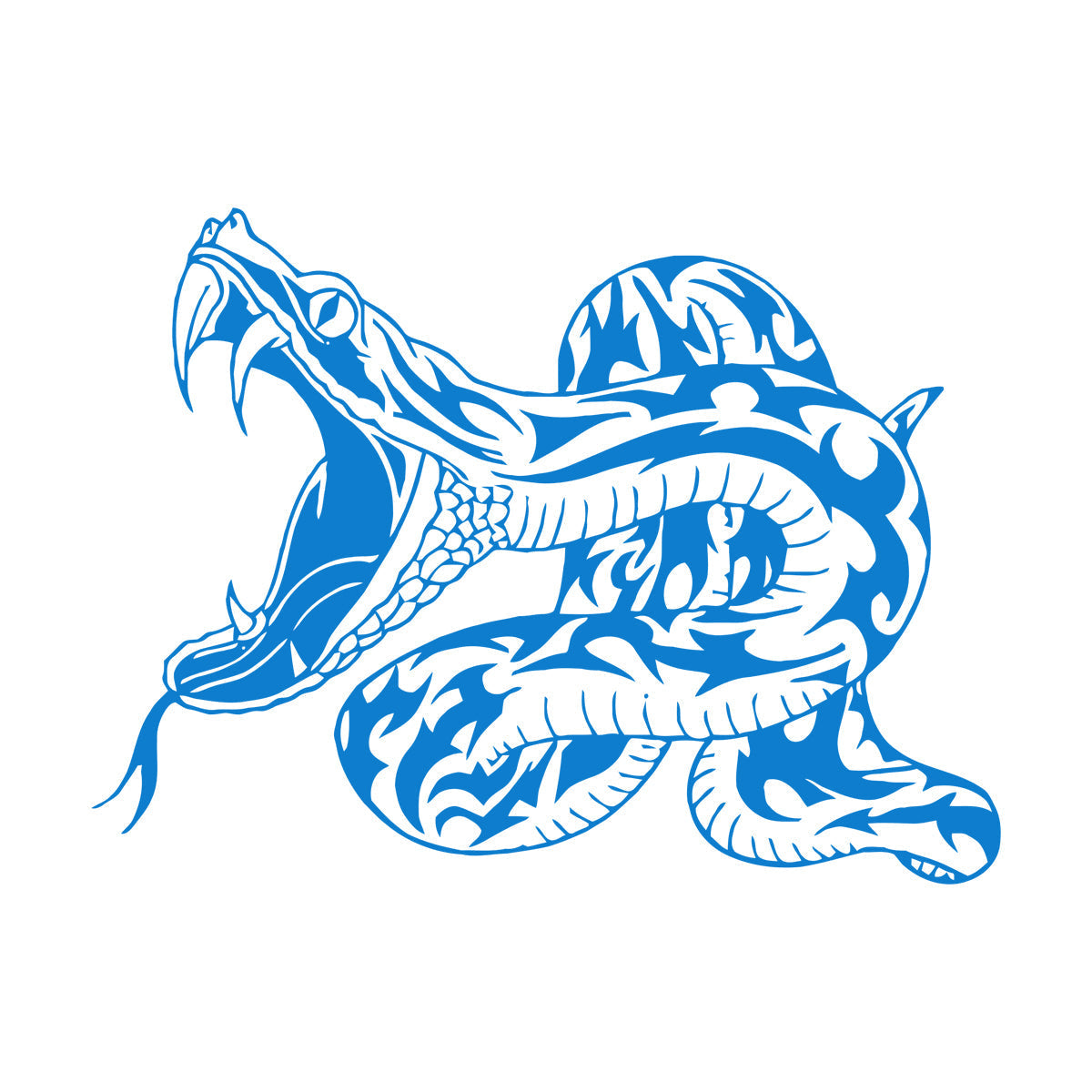 Wall Decals Paster Paper Snake Tribal Reptile Animal Venomous Glass Stickers