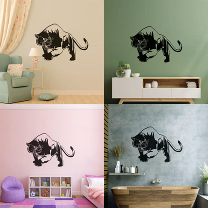 Vinyl Wall Decals Tiger Panther Predator Animal Tribal Removable Without Leaving Glue