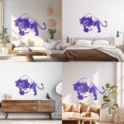 Vinyl Wall Decals Tiger Panther Predator Animal Tribal Removable Without Leaving Glue