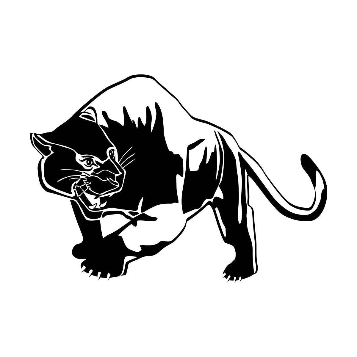 Vinyl Wall Decals Tiger Panther Predator Animal Tribal Removable Without Leaving Glue