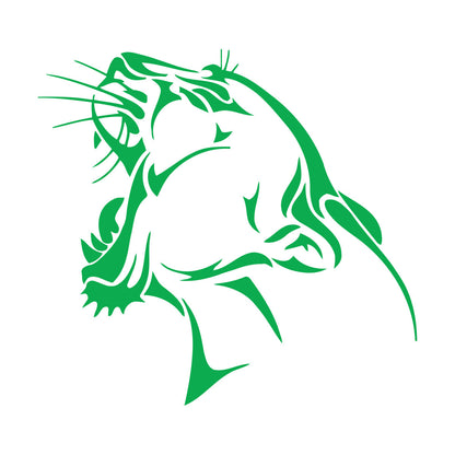 Engraving Decals Tiger Roar Head Side View Tribal Animal Self Adhesive