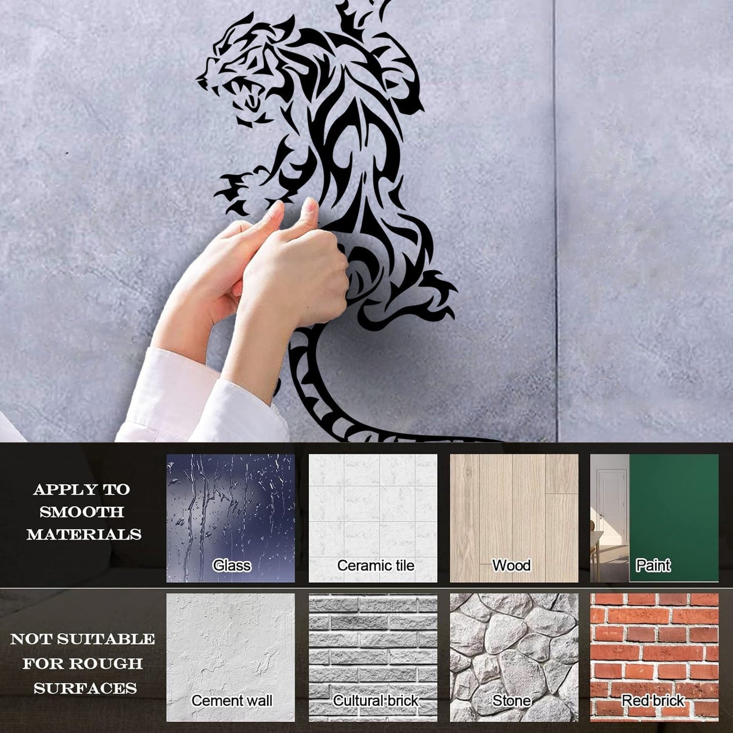 Lettering Decals Animal Tribal Tiger Personalized Customization