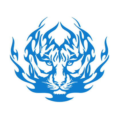Tribal Tiger Flames Animals Wall Decals Pvc Can Modify And Add Information