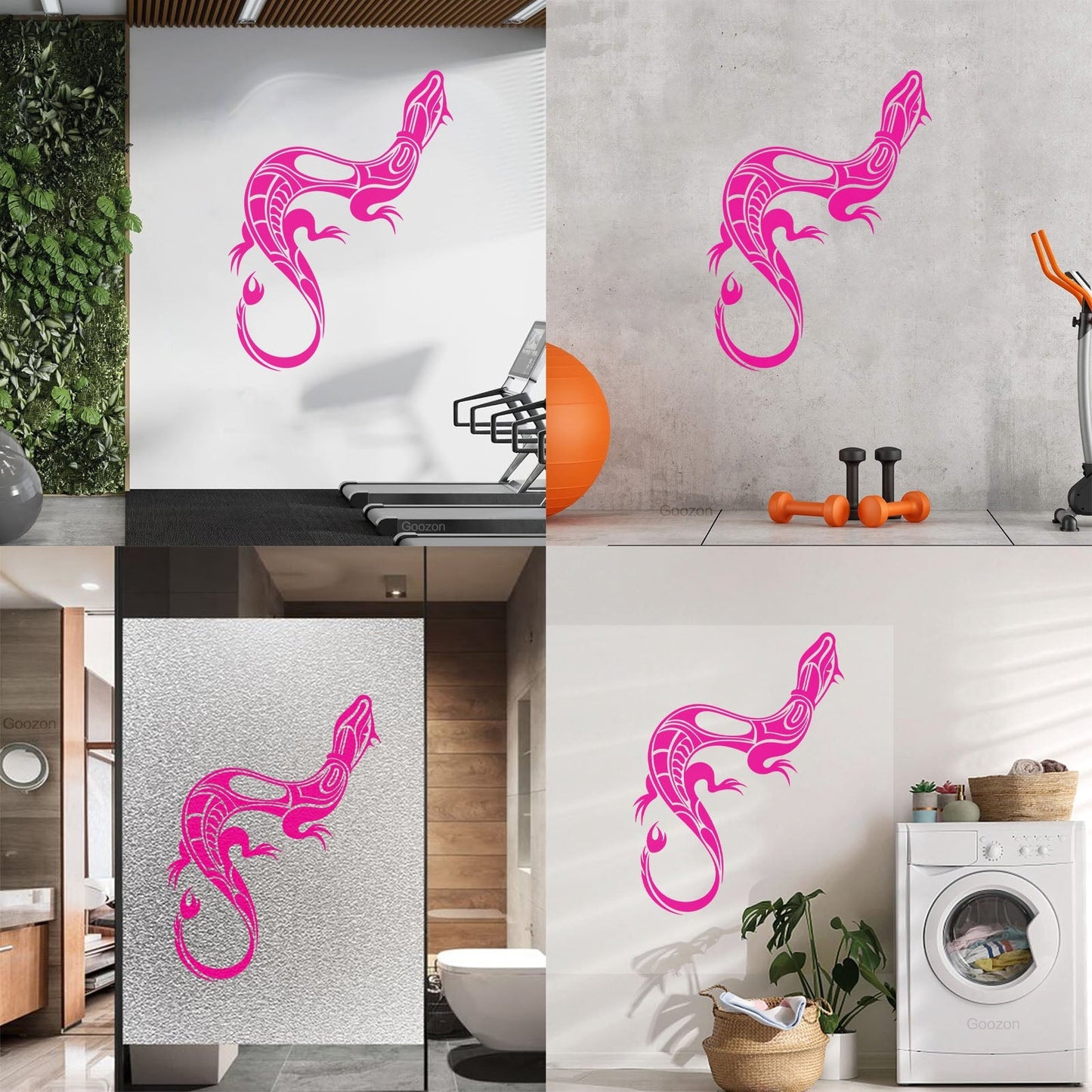 Wall Decals Paster Paper Animal Little Lizard Small Tail Salamander Reptiles Wall Beautification
