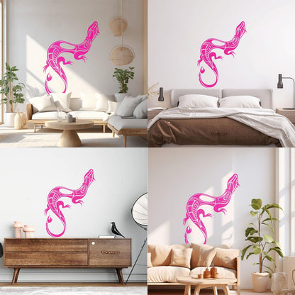 Wall Decals Paster Paper Animal Little Lizard Small Tail Salamander Reptiles Wall Beautification